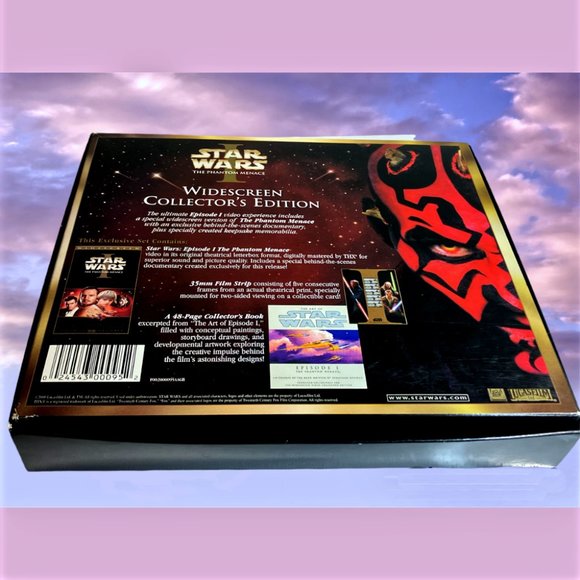 Complete Star Wars THE PHANTOM MENACE 1999 VIDEO WIDESCREEN COLLECTOR'S EDITION - Picture 6 of 15